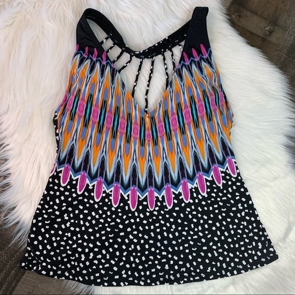 NWOT Bar III Strappy Back Tankini Medium - Picture 9 of 9